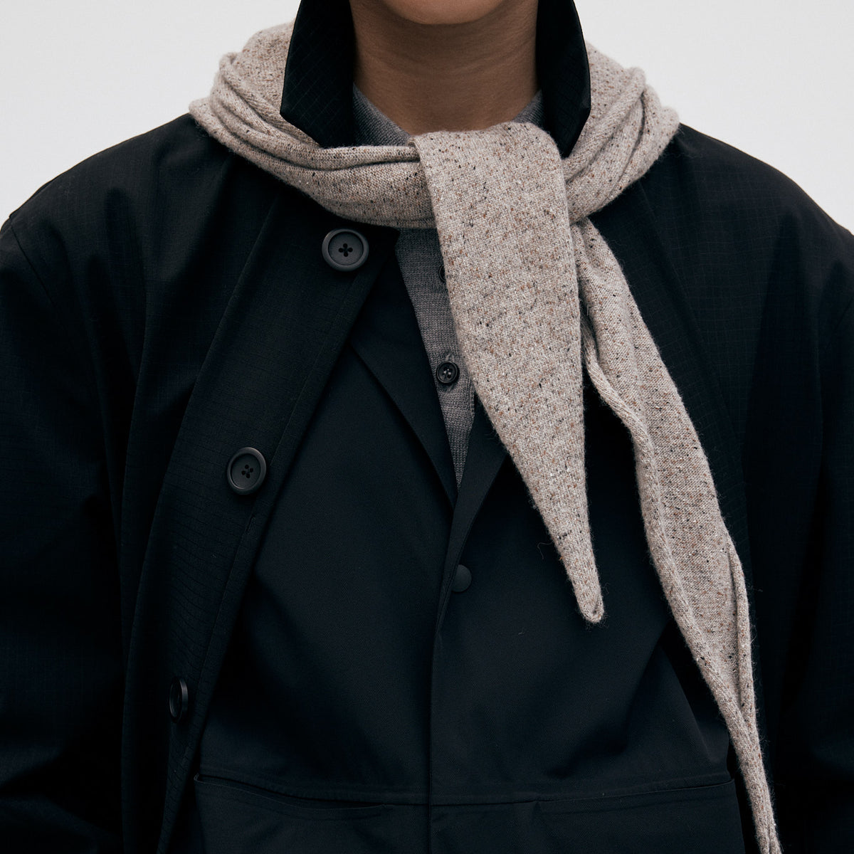 Wool and Silk Tie Scarf