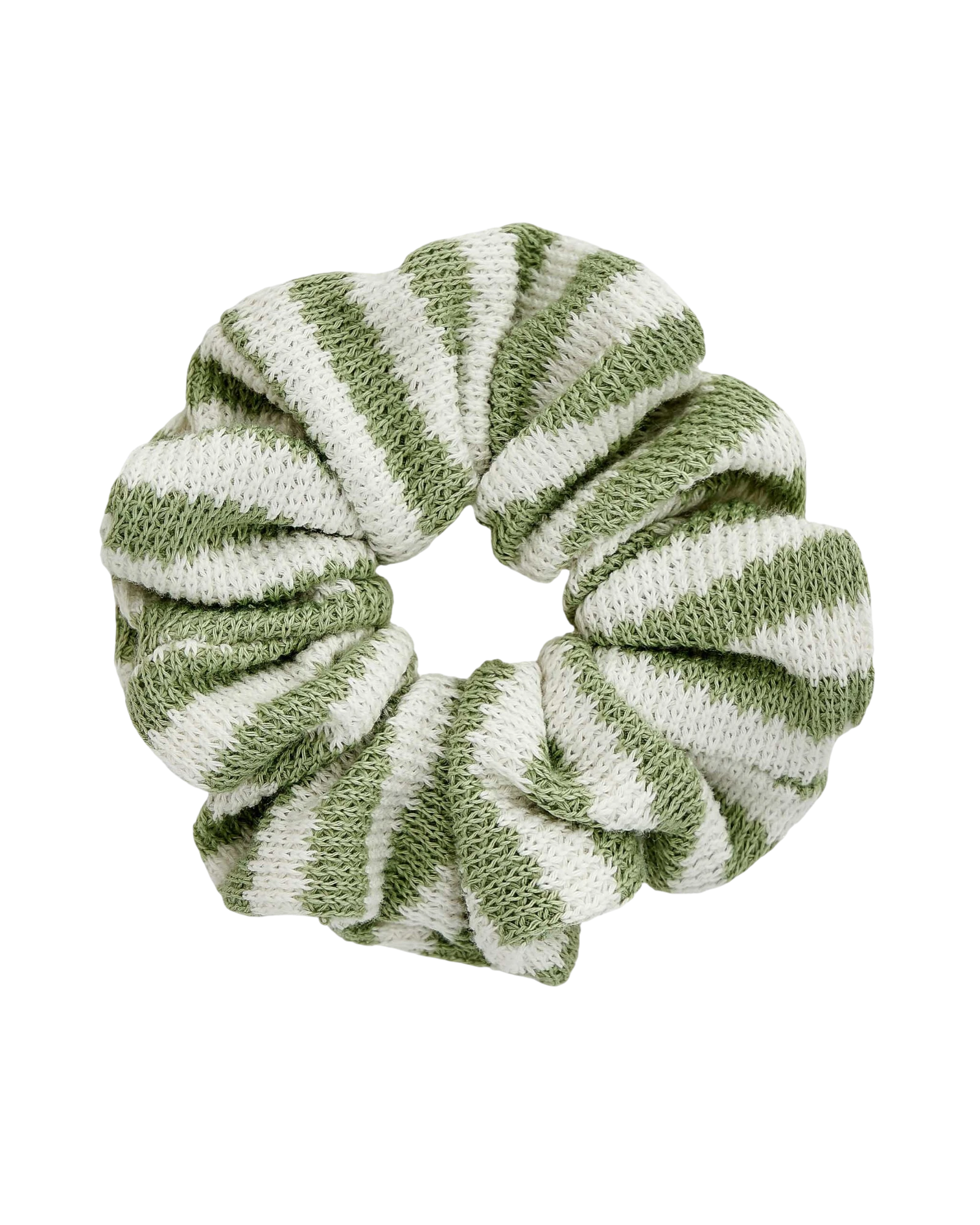 Scrunchie Knitted Stripes – gestrickter Haargummi