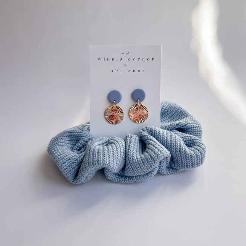 Ohrring & Scrunchie Set
