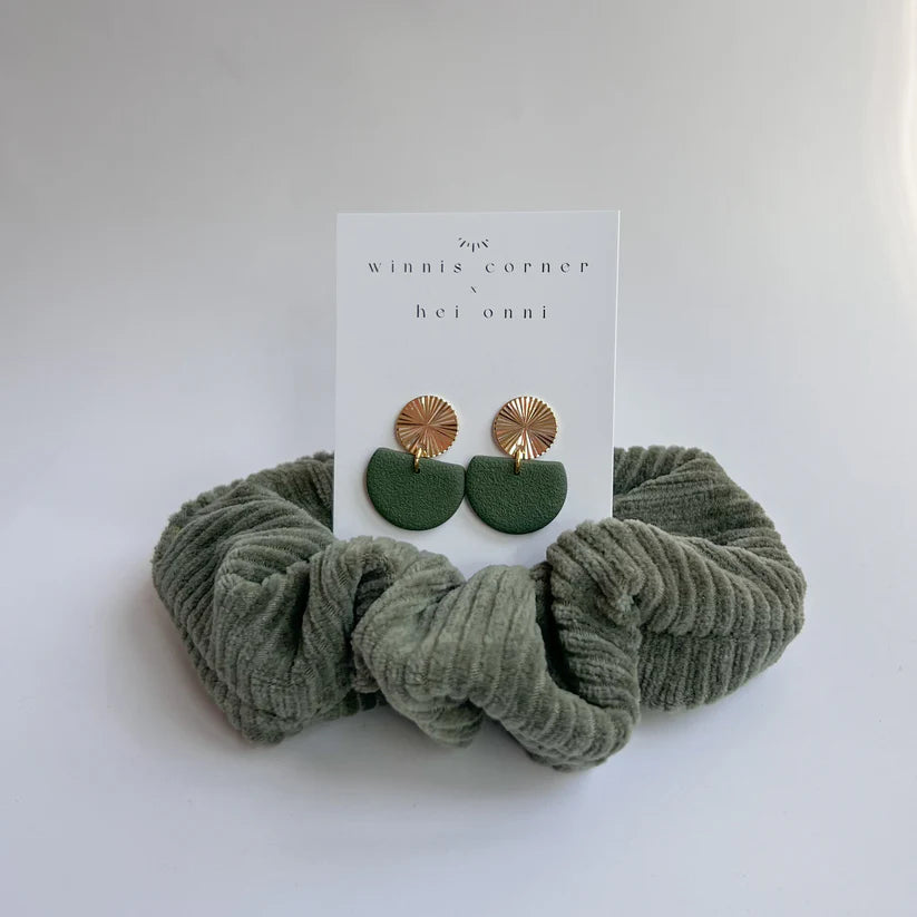 Ohrring & Scrunchie Set