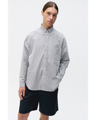 Hemd Long Sleeve Baggy Shirt Seersucker