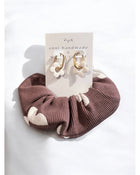 Ohrring & Scrunchie Set
